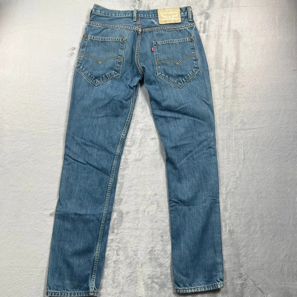 Levi's 511 Slim Fit Jeans Mens 30x31 Blue Medium Wash Denim Distressed